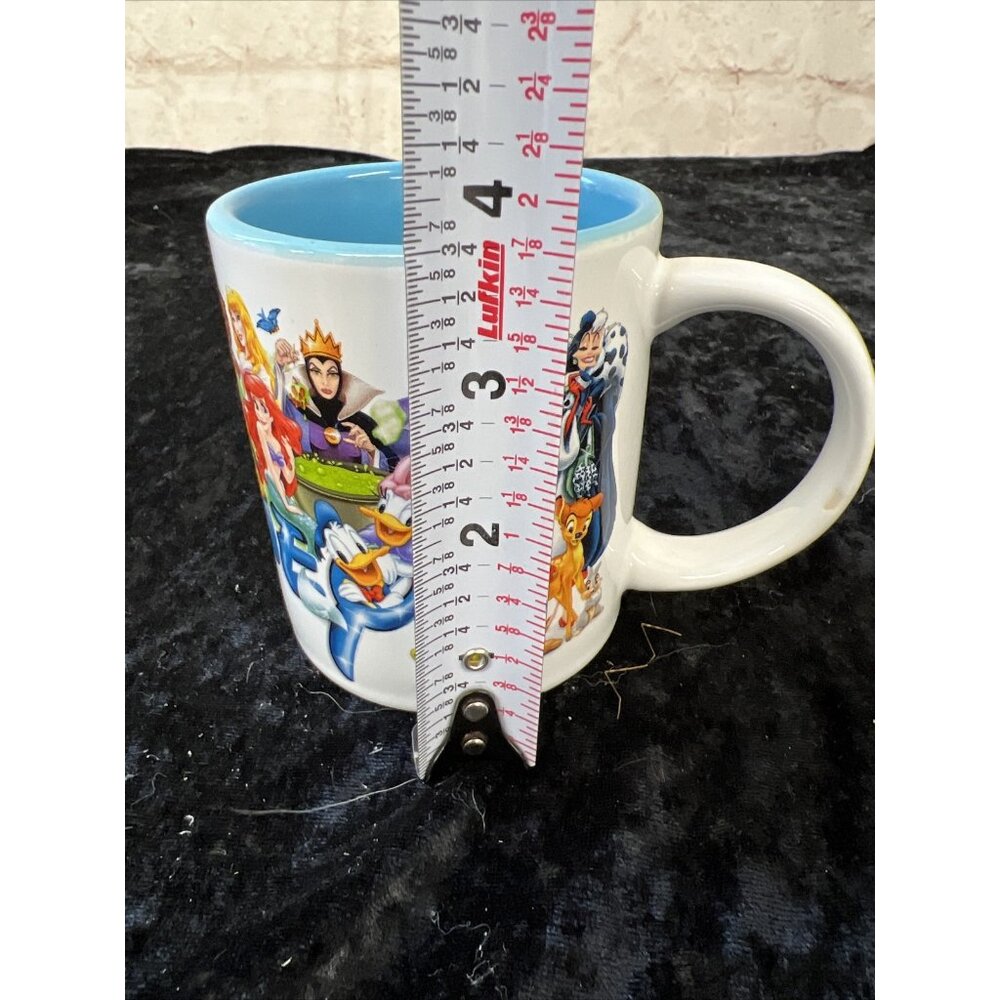 Disney Jerry Leigh Mug Classic Characters & Villains White w/ Blue Interior - Picture 7 of 7